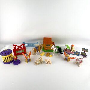 Vtg 90s Kenner Littlest Pet Shop Figures Pets Cat Zebra Bird Sea Lion Dragon LPS